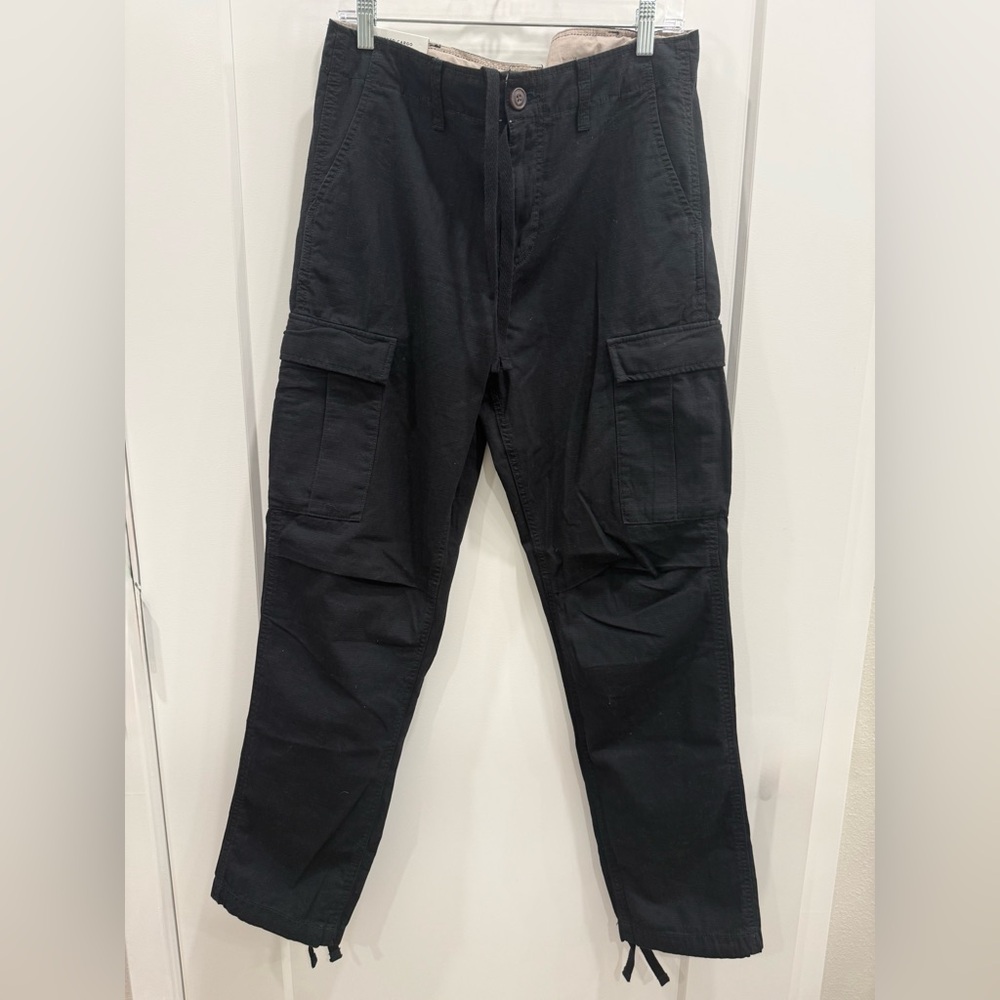 Aeropostale Men’s Relaxed Cargo Pants – Black – 31x32 – NWT